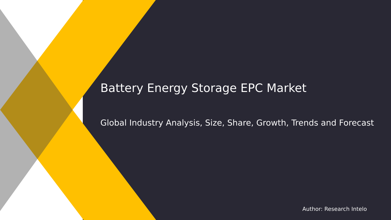 Battery Energy Storage EPC Market Research Report 2033